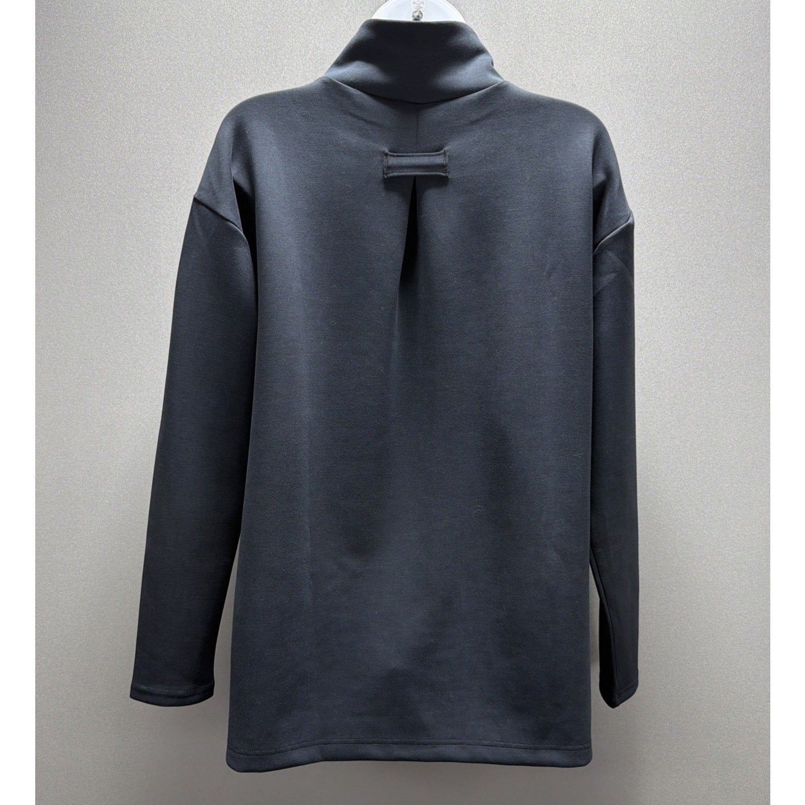 FLX Solace Mock Neck Top Womens S Mineral Black 4-Way Stretch Tunic WX43A124RS