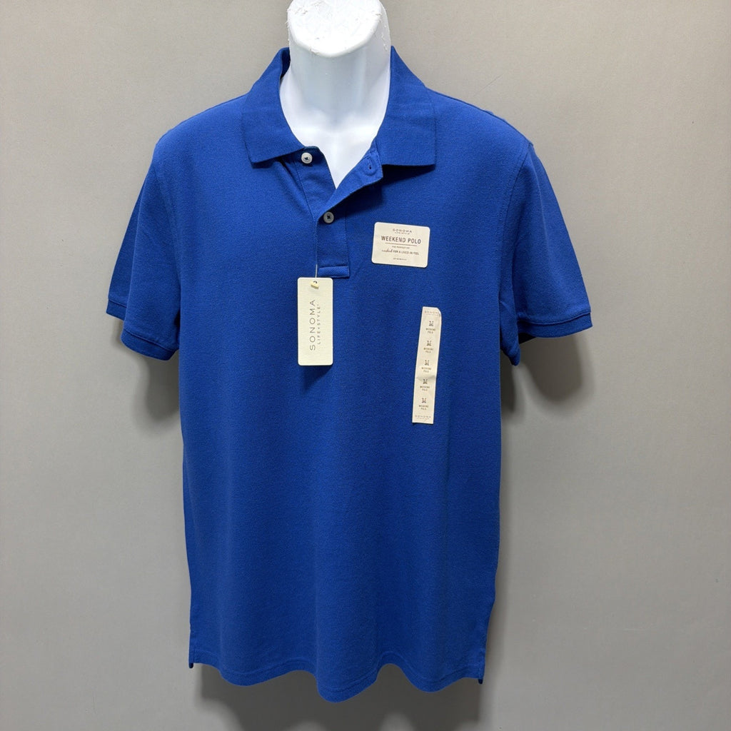 Sonoma Kohl's Life Style Weekend Polo, 100% Cotton, Short Sleeve, Size M NWT