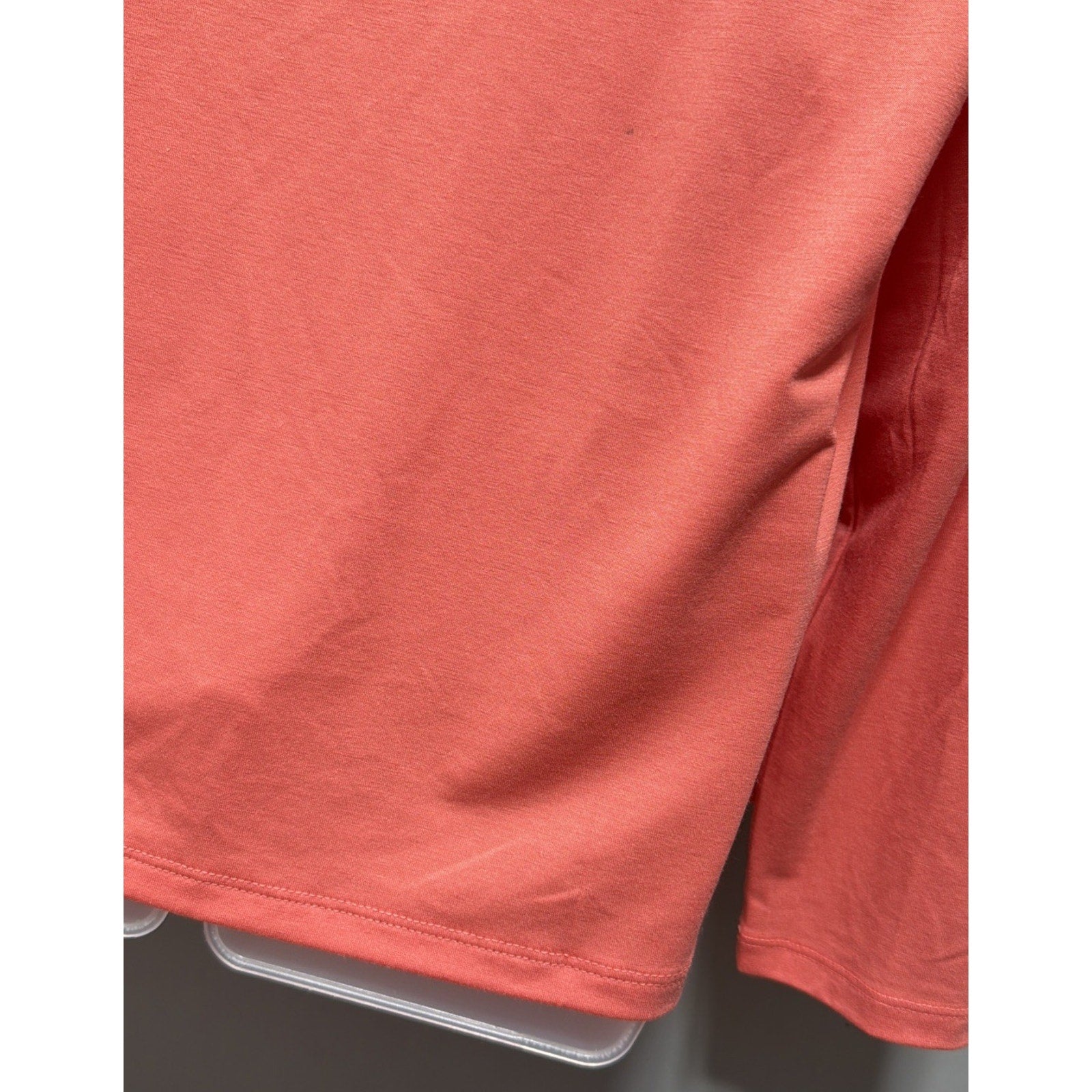 Nine West Women's Top XXL Coral Keyhole Neckline T-Shirt Style Soft Stretch NWT