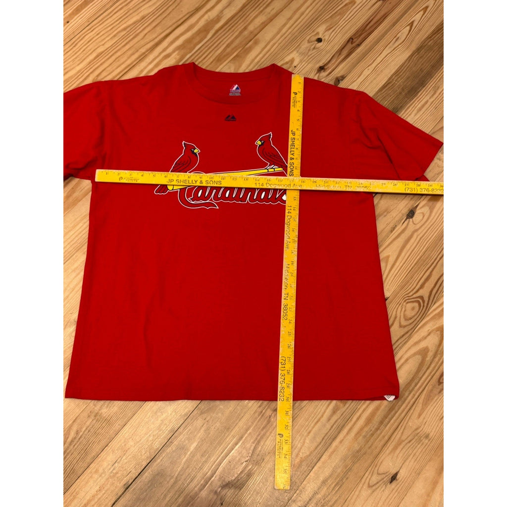 St. Louis Cardinals David Freese T-shirt Men's Size X-Large Red MLB Baseball