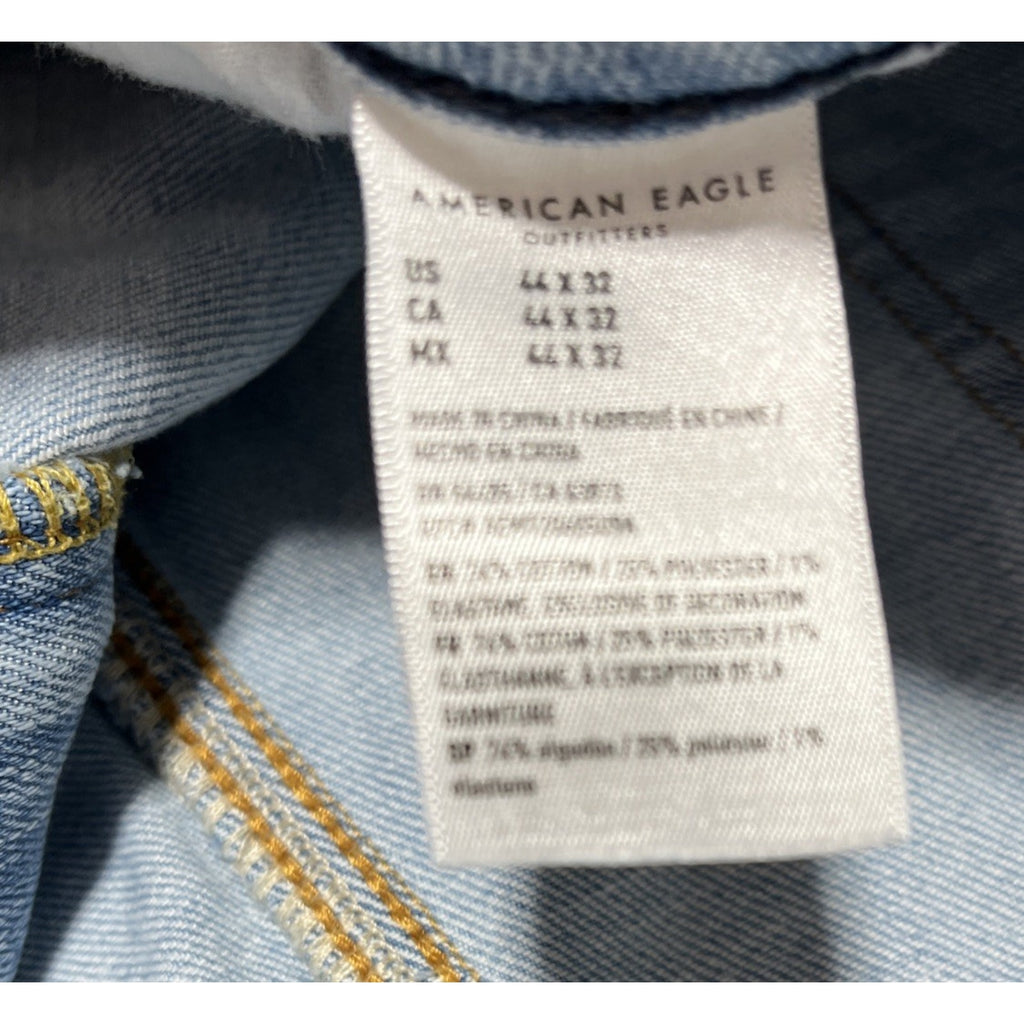 American Eagle Airflex + Temp Tech Jeans Men’s 44x32 Blue Denim Athletic Skinny