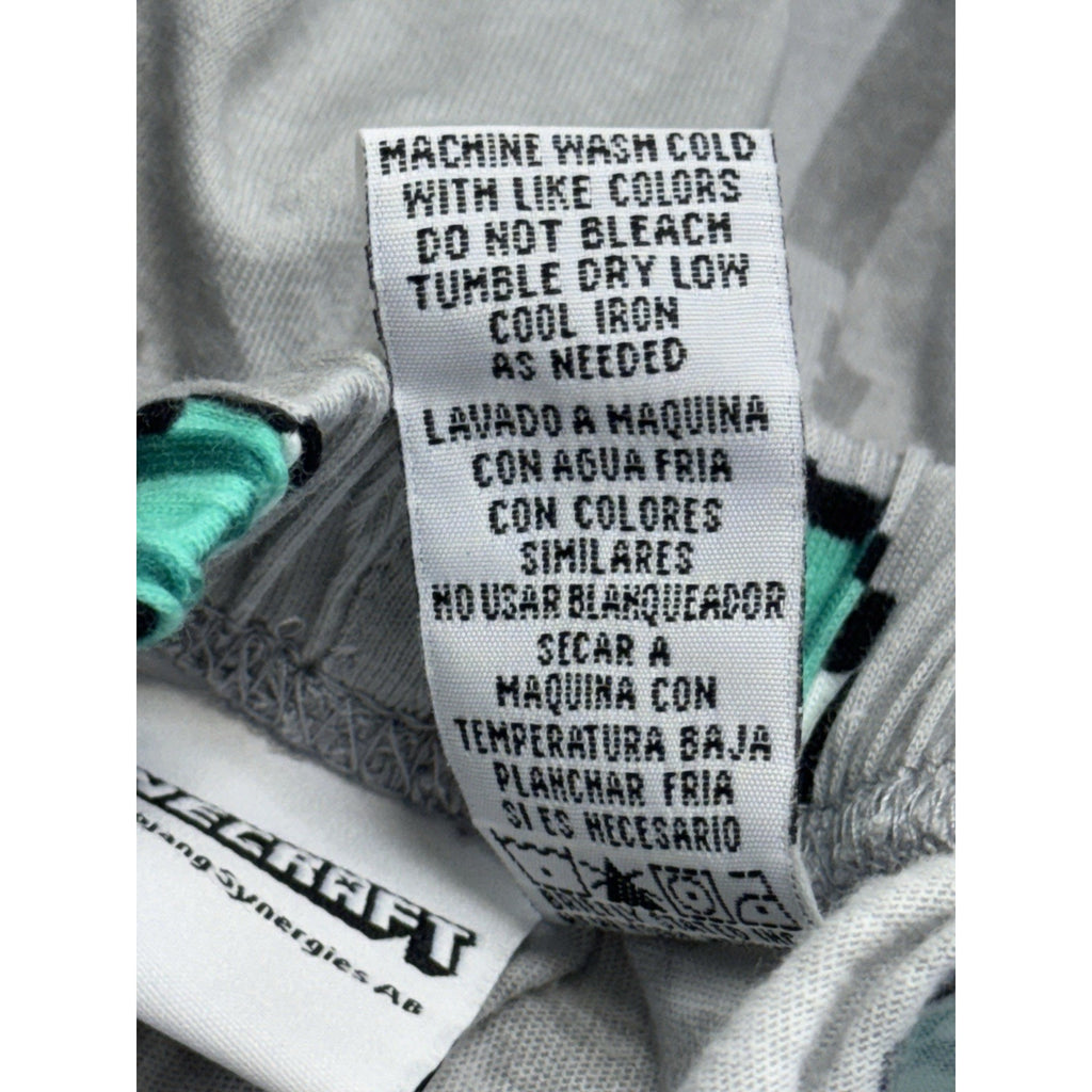 Minecraft Men’s Diamond, Diamond Armor Gray Printed Lounge Sleep Pants Small