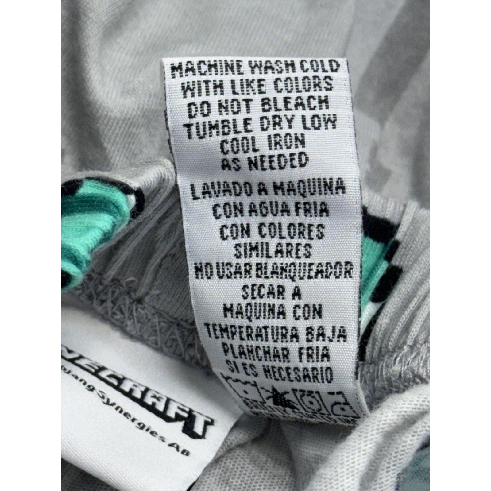 Minecraft Men’s Diamond, Diamond Armor Gray Printed Lounge Sleep Pants Small