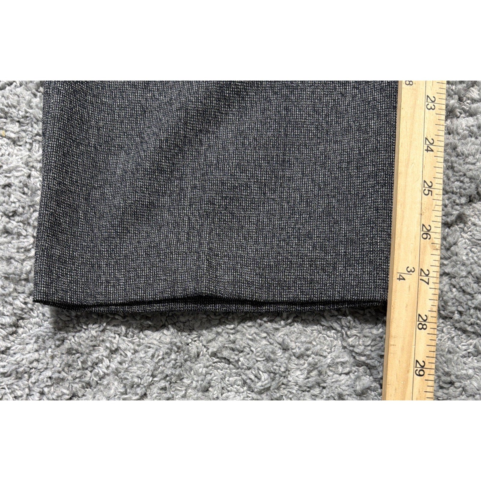 New! JM Collection Women's 12 Petite Essentials Magic Pant Gray Herringbone New