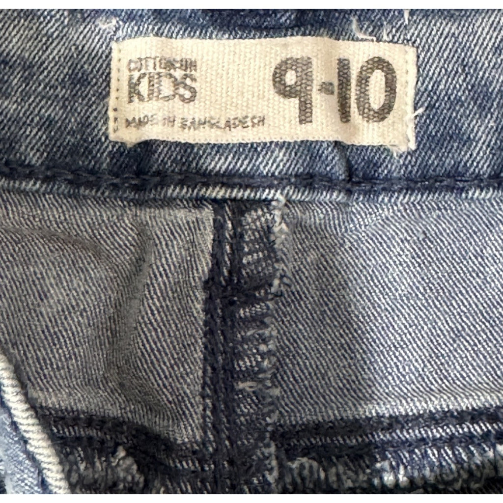 Cotton On Kids Jeans Slim Fit Blue Distressed Unisex Kids Size 9-10