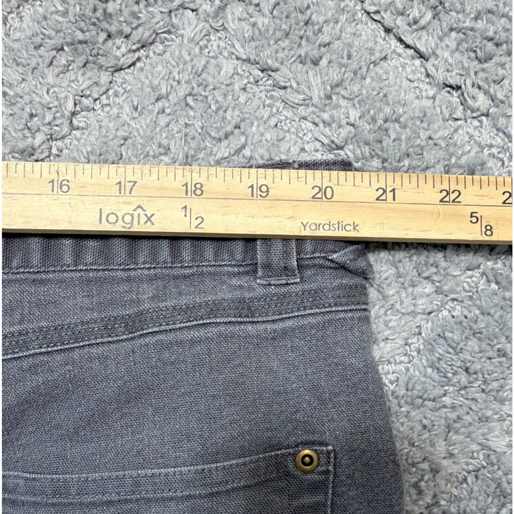Duck Camp Brush Pants Mens 42R Gray Canvas Heavy Duty Cordura Stretch