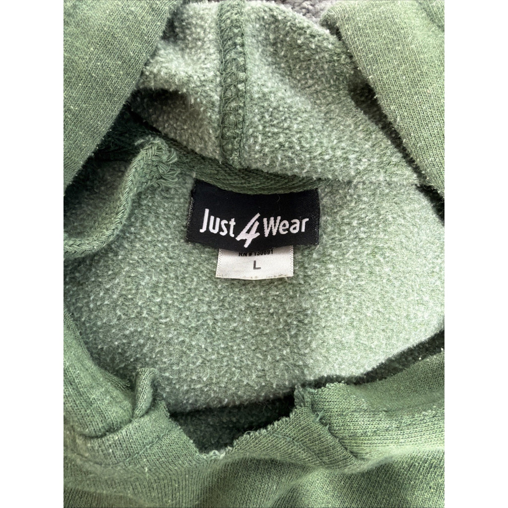 Just 4 Wear Anchorage Hoodie | Anchorage Alaska Pullover Fleece Hoodie L Green