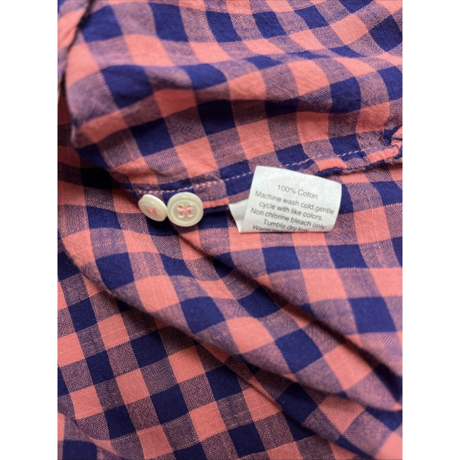 J. Crew Boy Fit Perfect Shirt Flannel Button Up Down Pink Blue Plaid sz XS