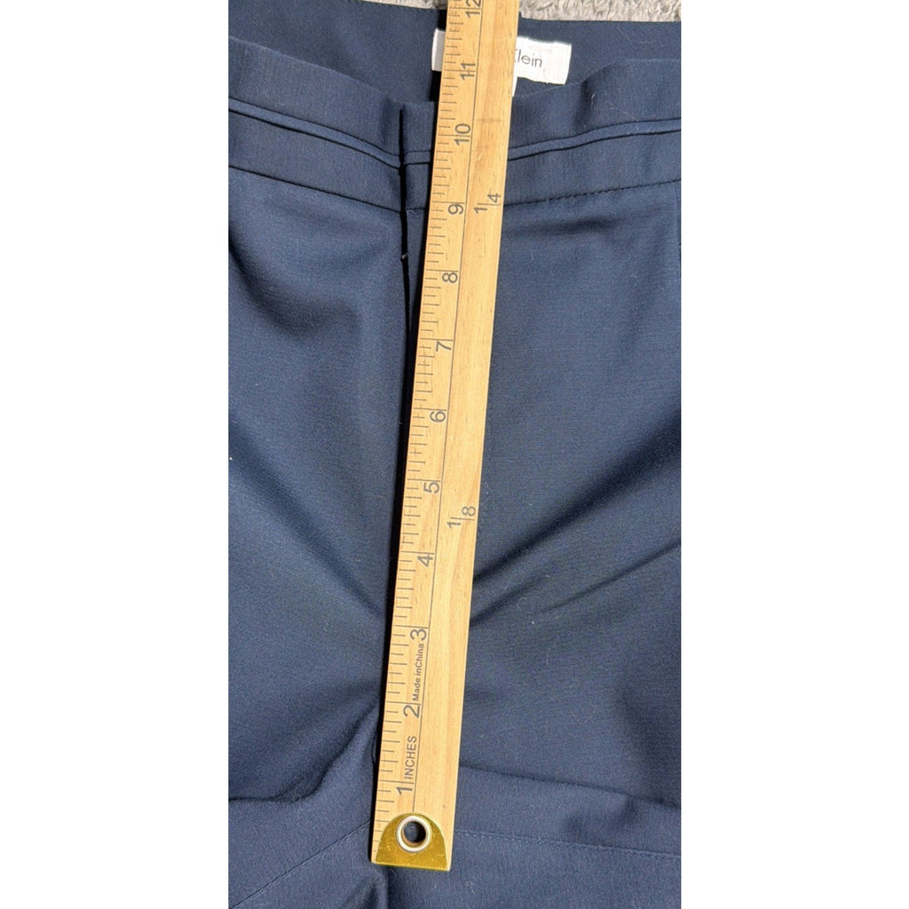 Calvin Klein Collection Women 10 Dress Pants Blue Green Trouser Suit Formal NWT