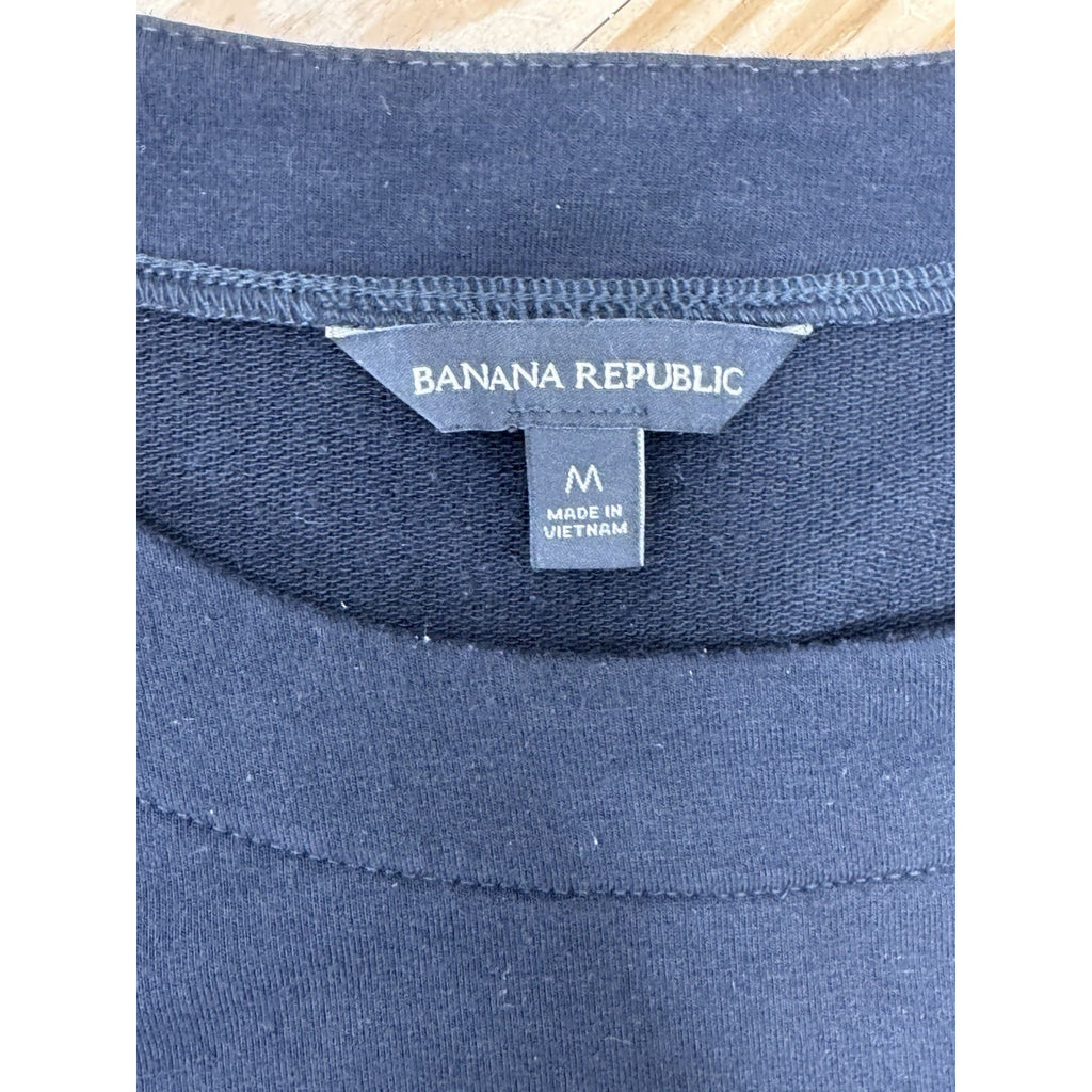 Banana Republic Thick Band Long Sleeve Sweatshirt Blouse Women’s Size Medium