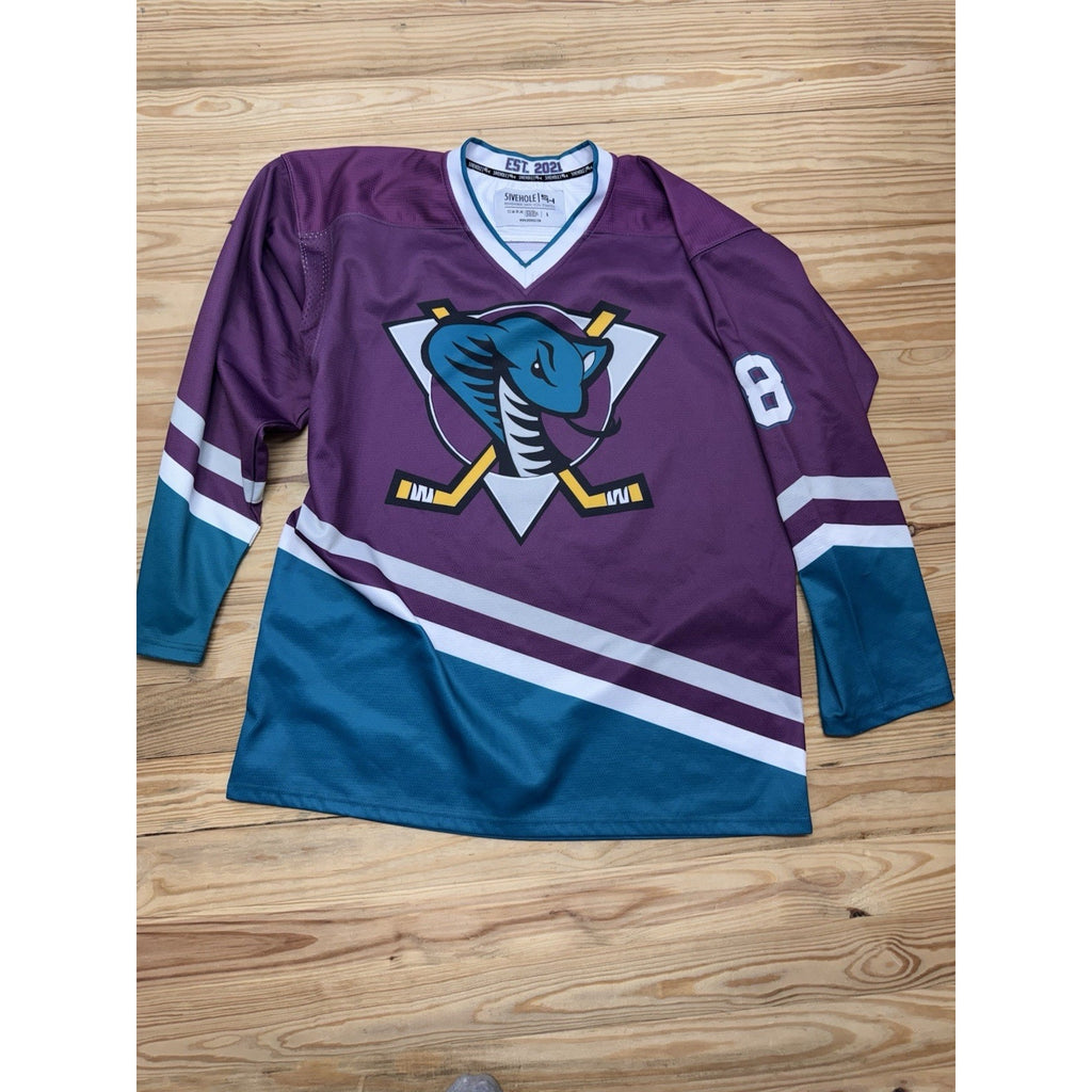 Rare VTG 5iveHole Detroit Vipers WHISENANO Hockey Jersey Men’s Size Large