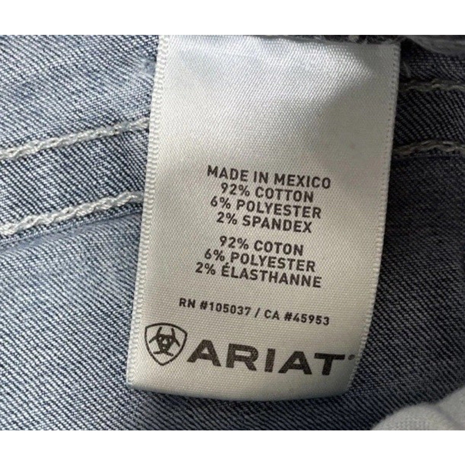 Ariat REAL Jeans Womens 28 S Blue Stone Wash Western Straight Stretch Denim