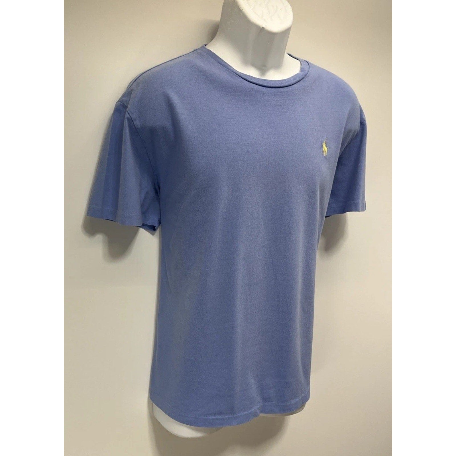 Polo Ralph Lauren Classic Fit T-Shirt Light Blue Color size Large Faded