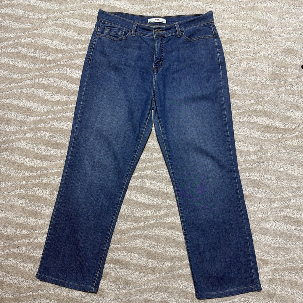 Levi's Jeans Perfectly Slimming 512 Straight Leg Women’s 12 S Rhinestone Pocket