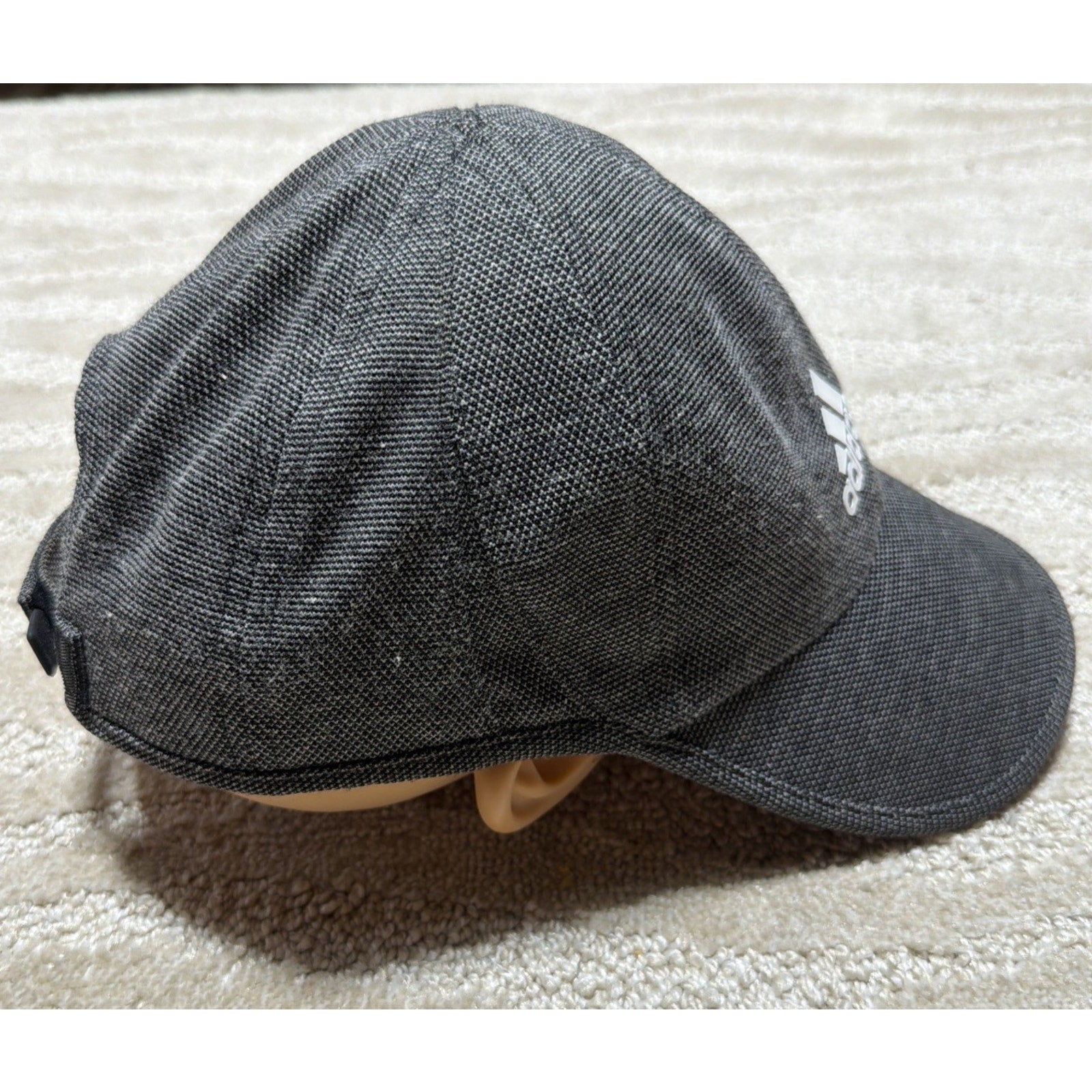 Adidas Climalite Cap Hat Small/medium Men Grey Black Athletic Cap