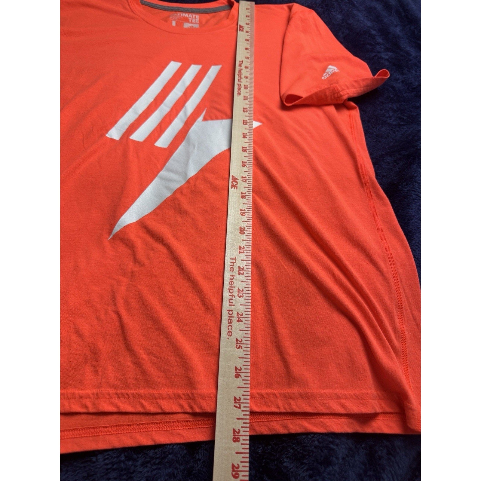 Adidas Ultimate Tee T-shirt Short Sleeve Orange 2012 Men’s Size Large Logo