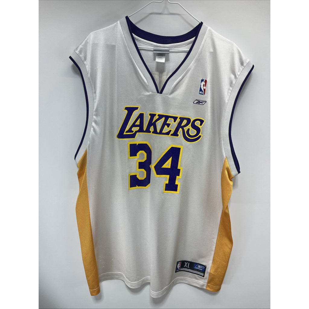 Vintage Reebok Los Angeles Lakers Shaquille O'Neal Basketball Jersey Size XL