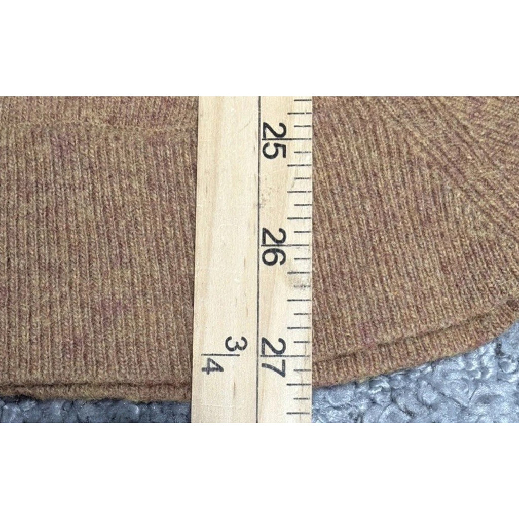 J. Crew Womens Fall Knit Merino Wool Blend Tunic Sweater Size XS Heather Camel