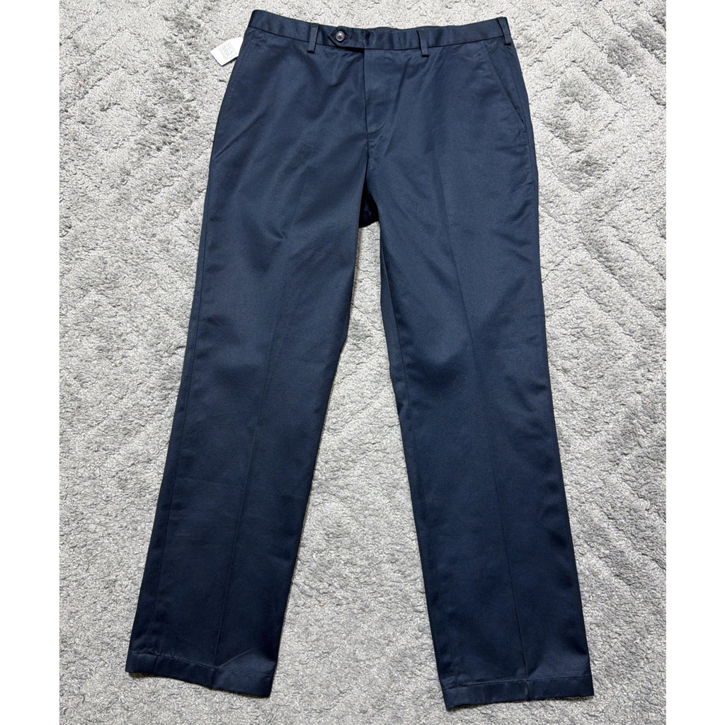 Jos. A. Bank Traveler Performance Tailored Fit Dress Pants Men 34x31 Blue NEW