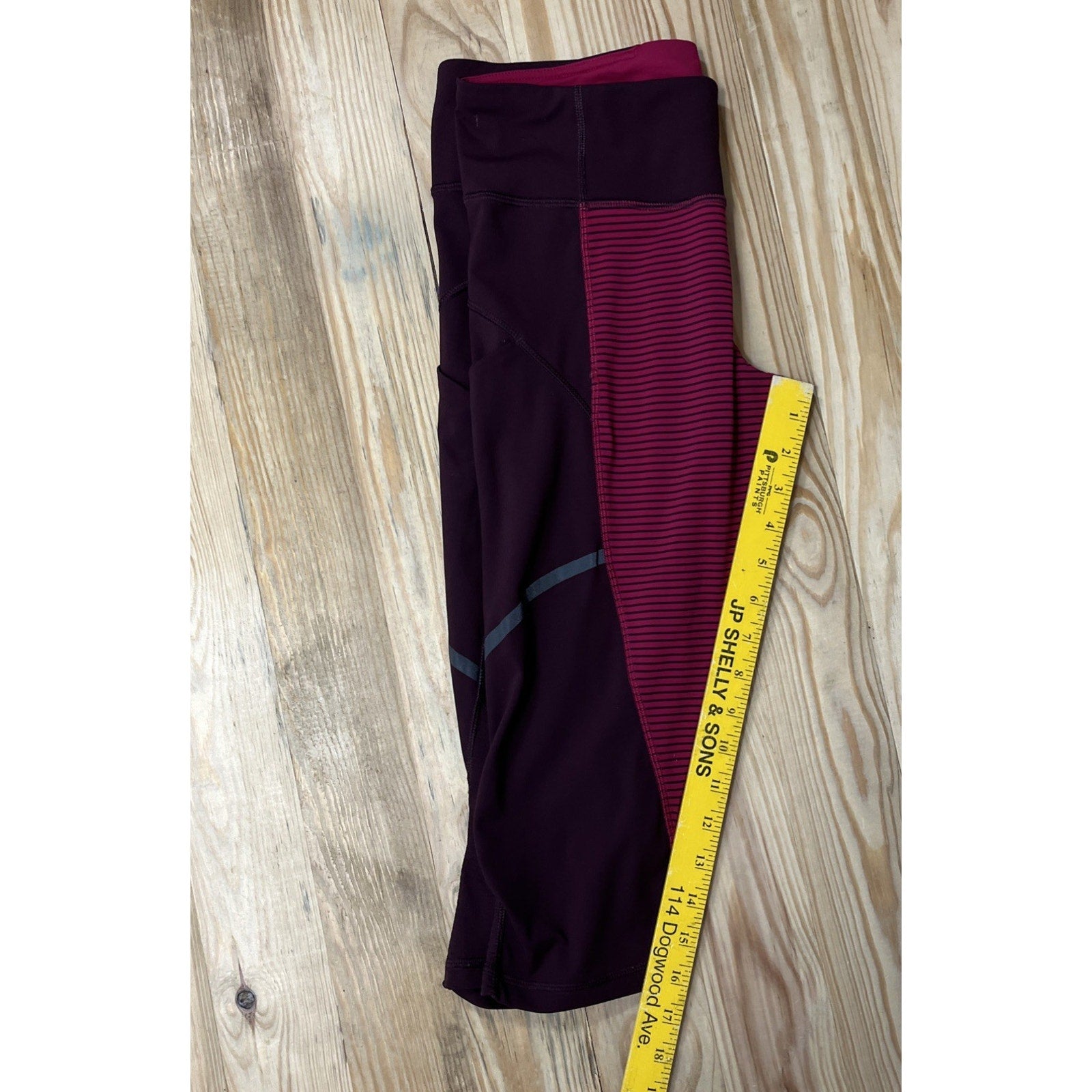 Lululemon Hop To It Crop *Full-on Luxtreme Size 8 In Bordeaux Drama