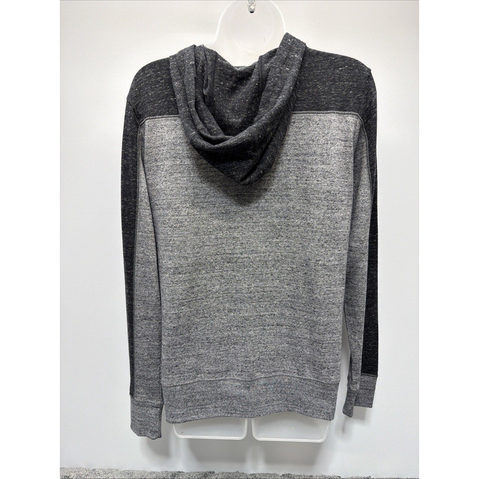 Nike Women's Sportswear Gym Pullover Hoodie Gray/Black/White Medium New