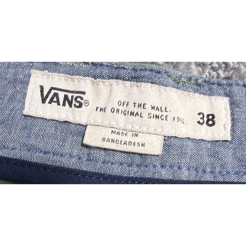 Vans Skate Shorts Mens 38 Green Stretch Skate Streetwear Grunge Casual Normcore