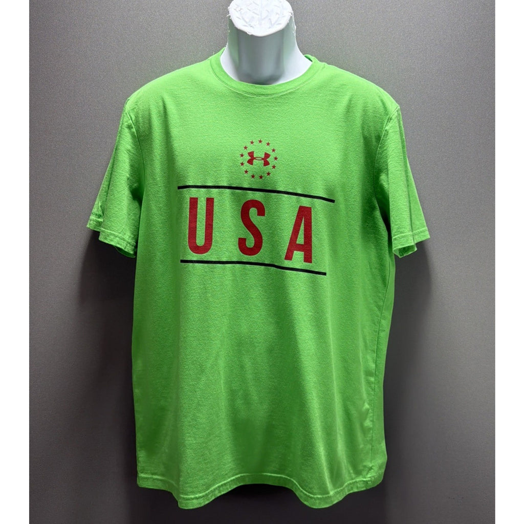 Under Armour USA Charged HeatGear Loose Short Sleeved T-Shirt, Men's Size: L