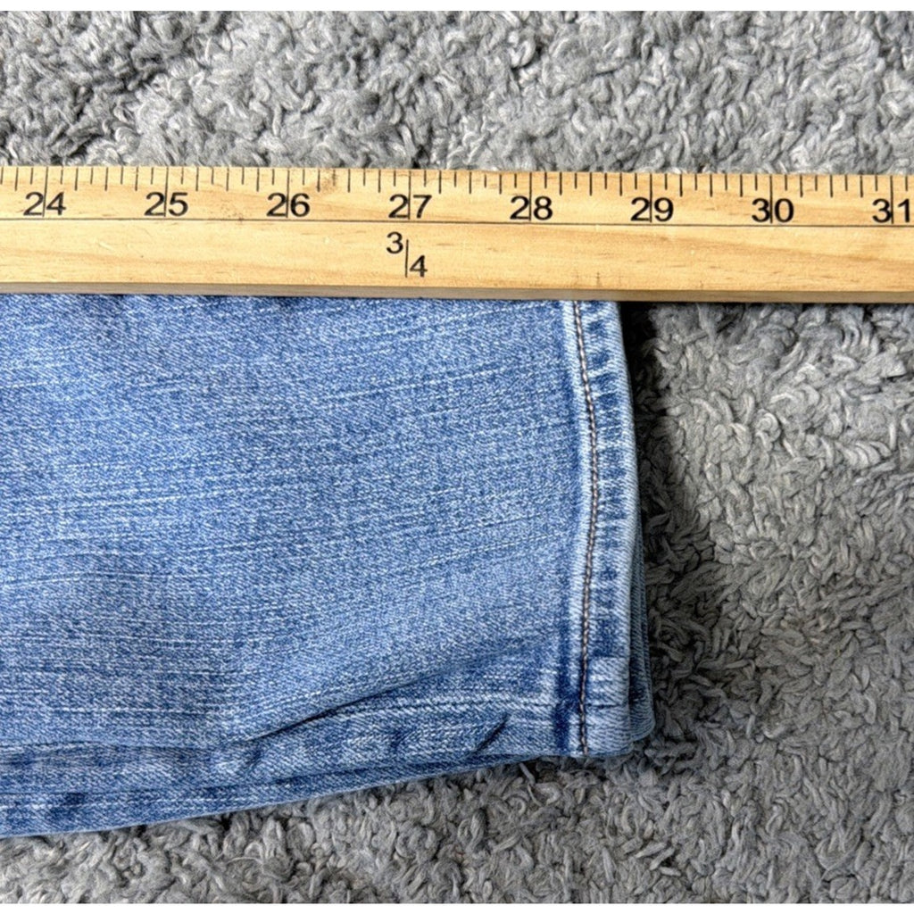 American Eagle Denim Jeans Women Sz 8 Super Hi Rise Jegging Light Wash Normcore