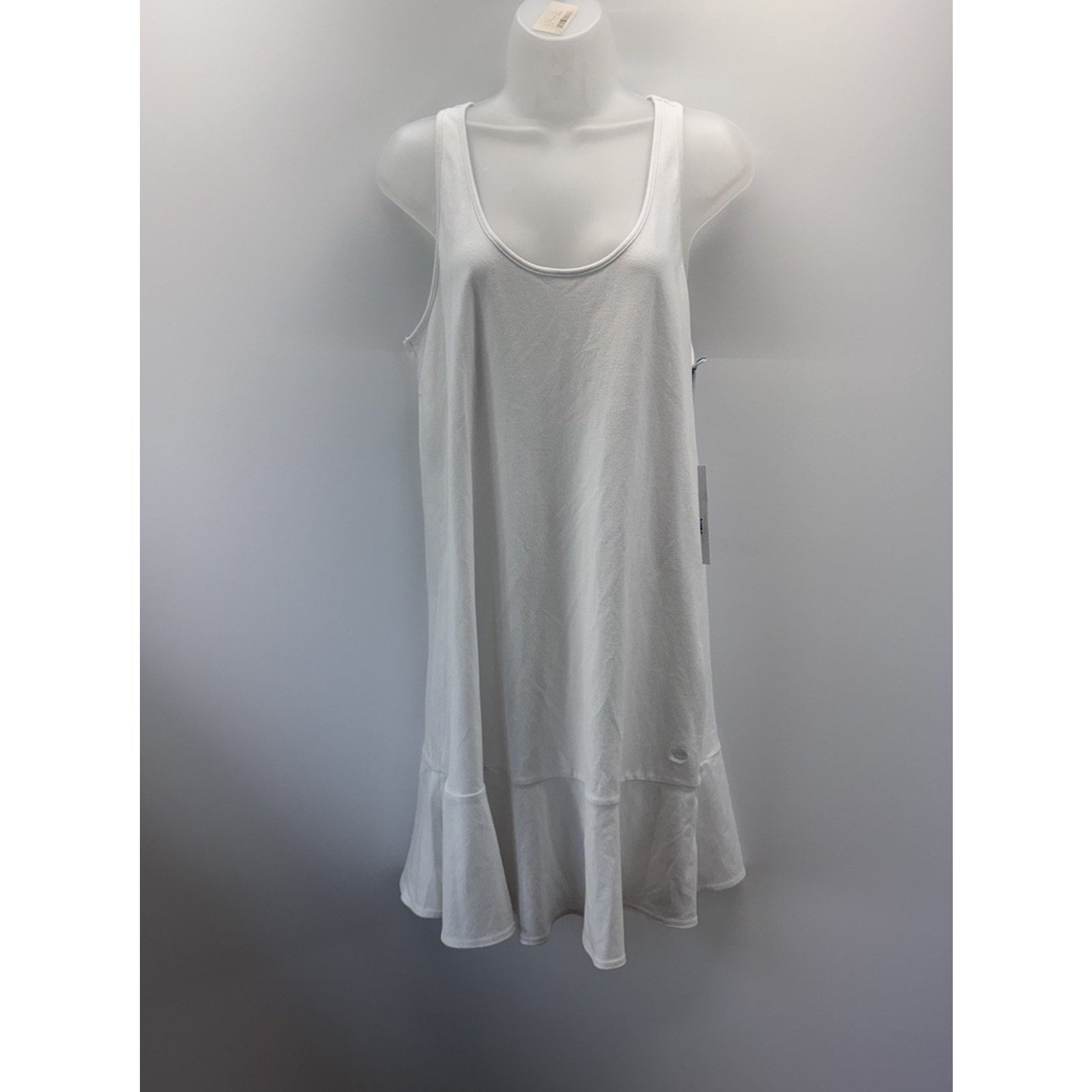 Southern Tide Lyla Knit Marina White Sleeveless Flutter Dress Women’s Size Med