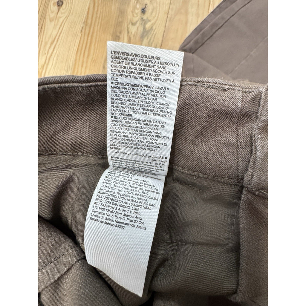 Old Navy High Waisted Skinny Split Hem Pixie Pants Women’s Size 8 Brown