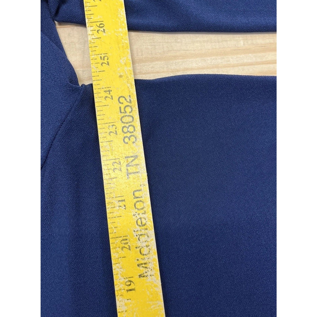 Lauren Ralph Lauren Long Sleeve Navy Stretch Tunic Top Size 1X