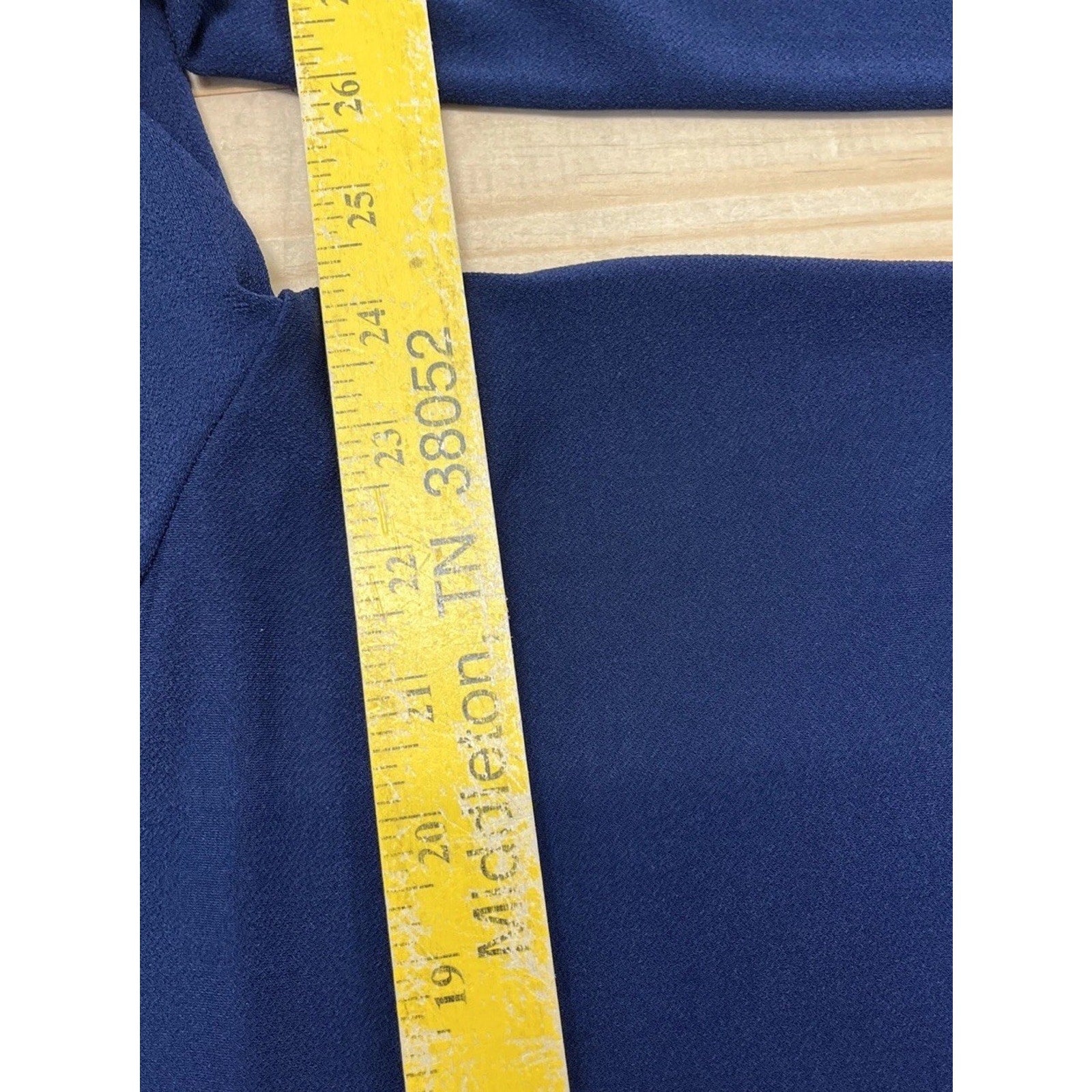 Lauren Ralph Lauren Long Sleeve Navy Stretch Tunic Top Size 1X