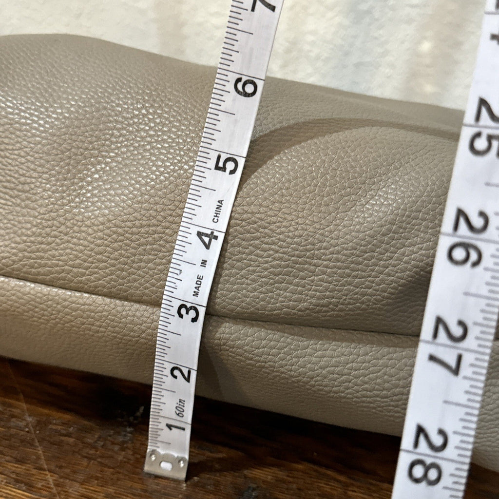 Bebe Crossbody Taupe Vegan Leather Purse Shoulder Bag Simple Zipper Removable