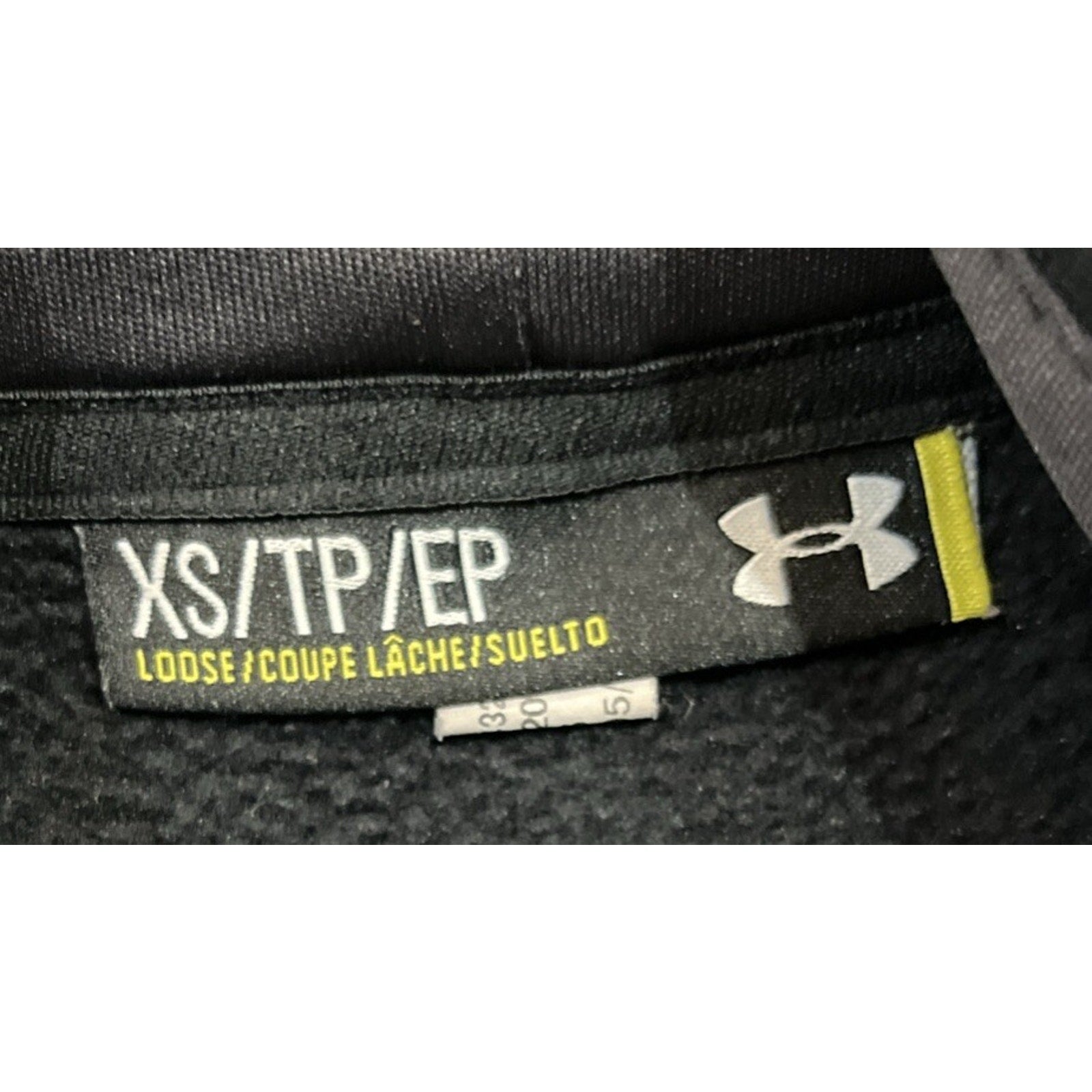 Under Armour Black ColdGear Active Pullover Hoodie Sweatshirt EUC XS