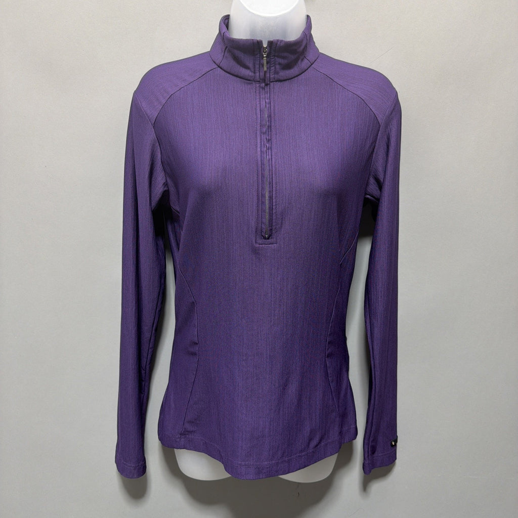 SPYDER Size 8 Womens Purple 1/2 Zip Freestyle Athletic Pullover