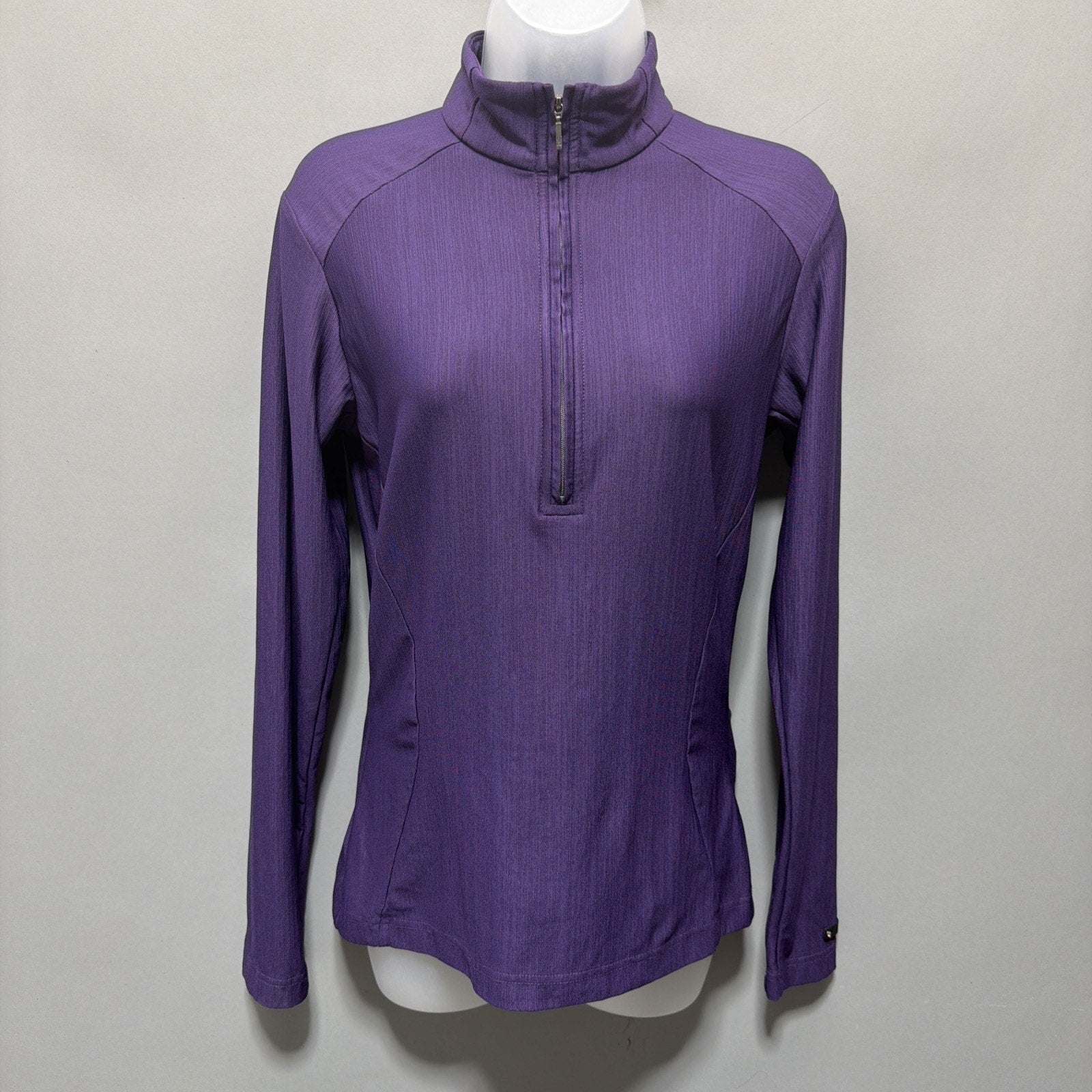 SPYDER Size 8 Womens Purple 1/2 Zip Freestyle Athletic Pullover