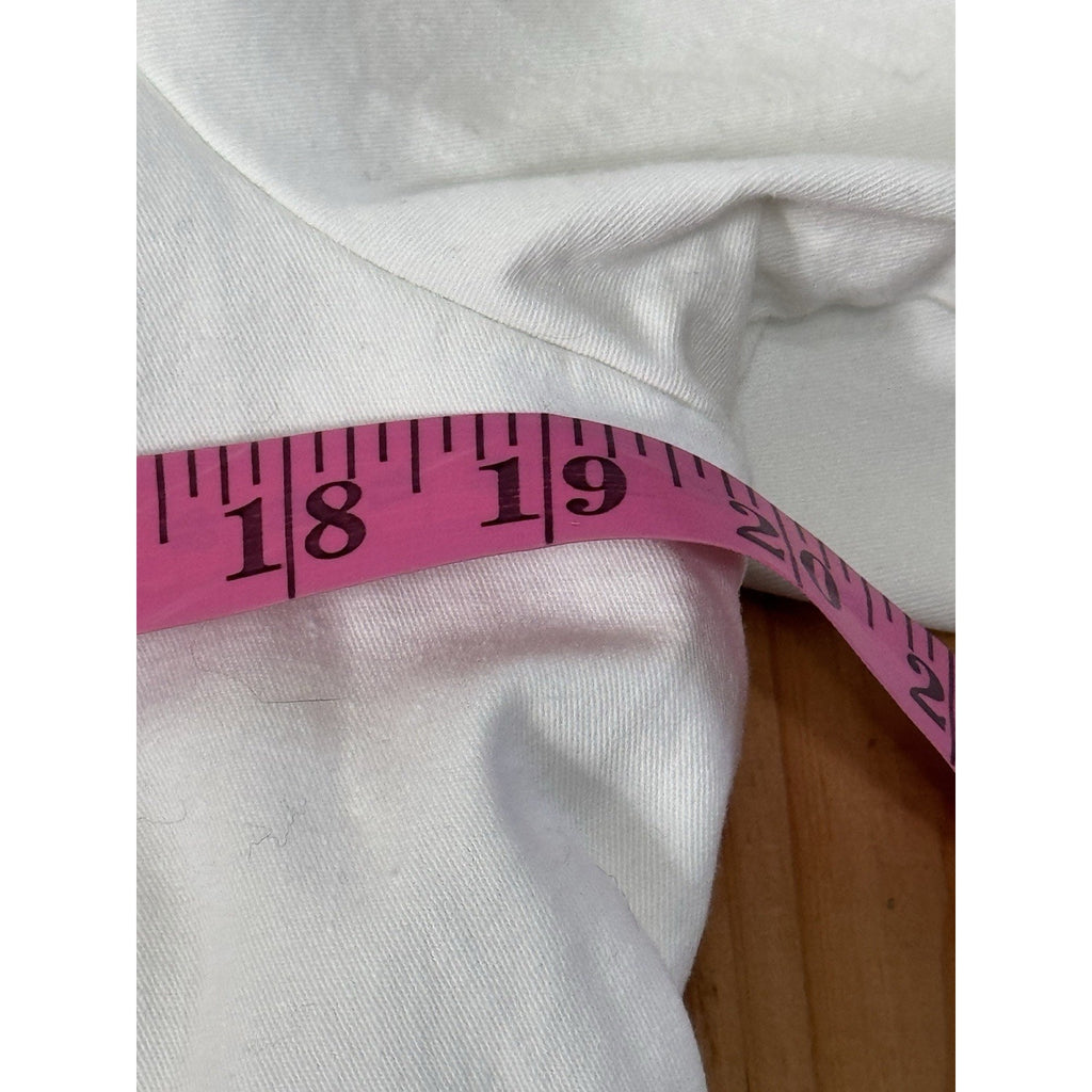 Koret Button Front Jacket Women's Size 8 Petite White With Brown Buttons