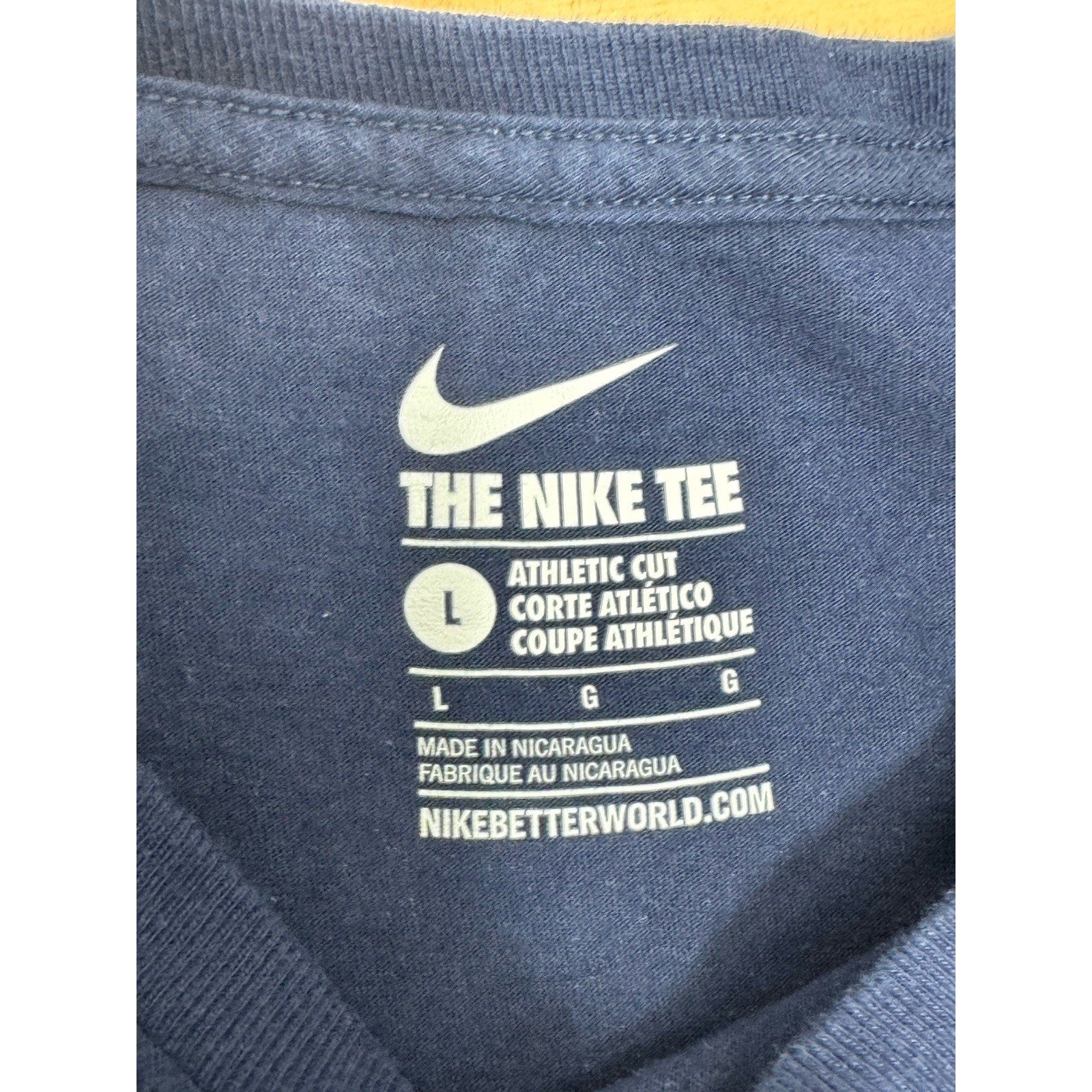 Dallas Cowboys Dak Prescott Tee Shirt Men’s Large Navy Blue Nike Athletic Cut