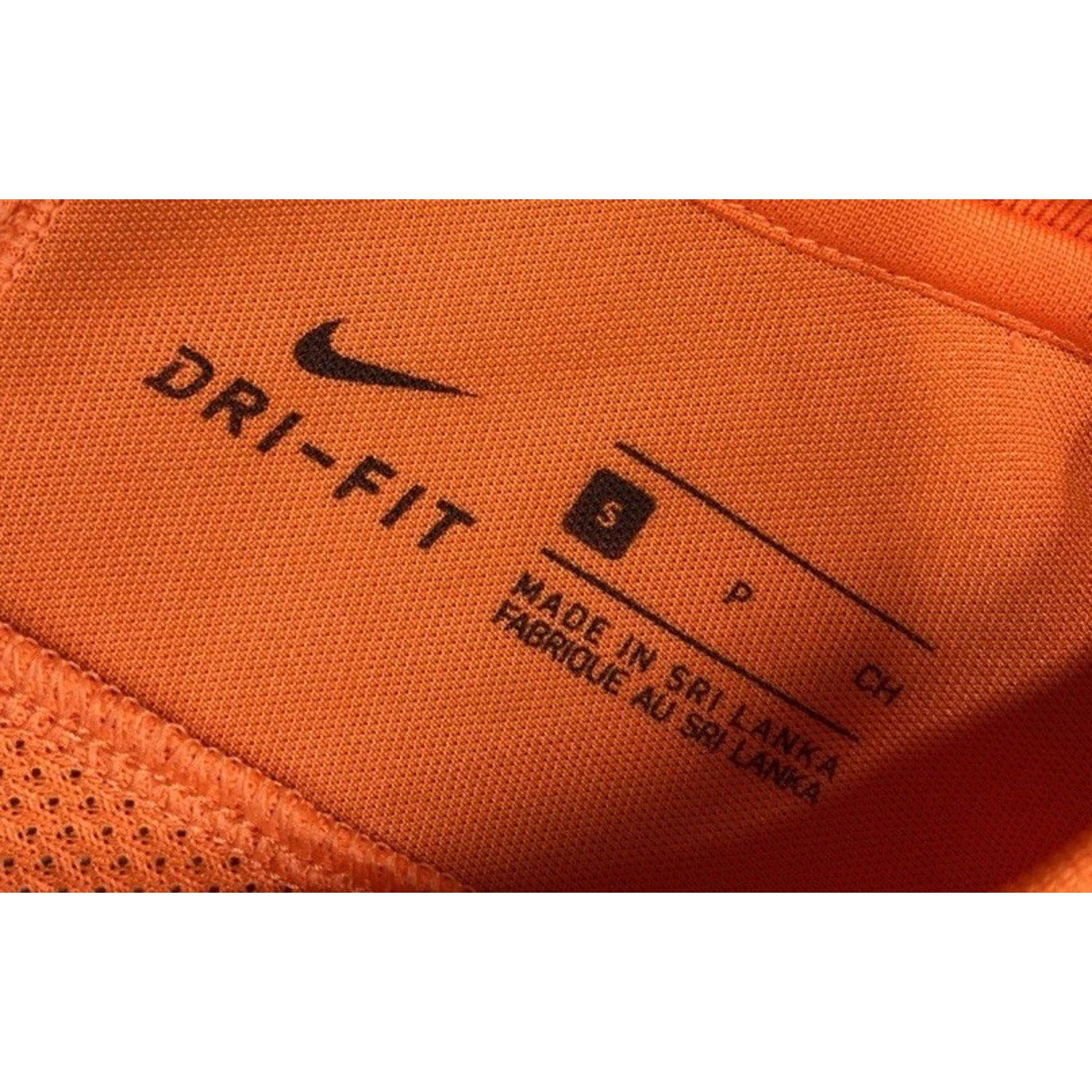 Nike Tiempo Premier Short Sleeve Soccer Jersey Men's Small Orange White