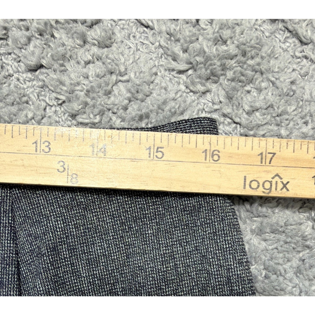 New! JM Collection Women's 12 Petite Essentials Magic Pant Gray Herringbone New