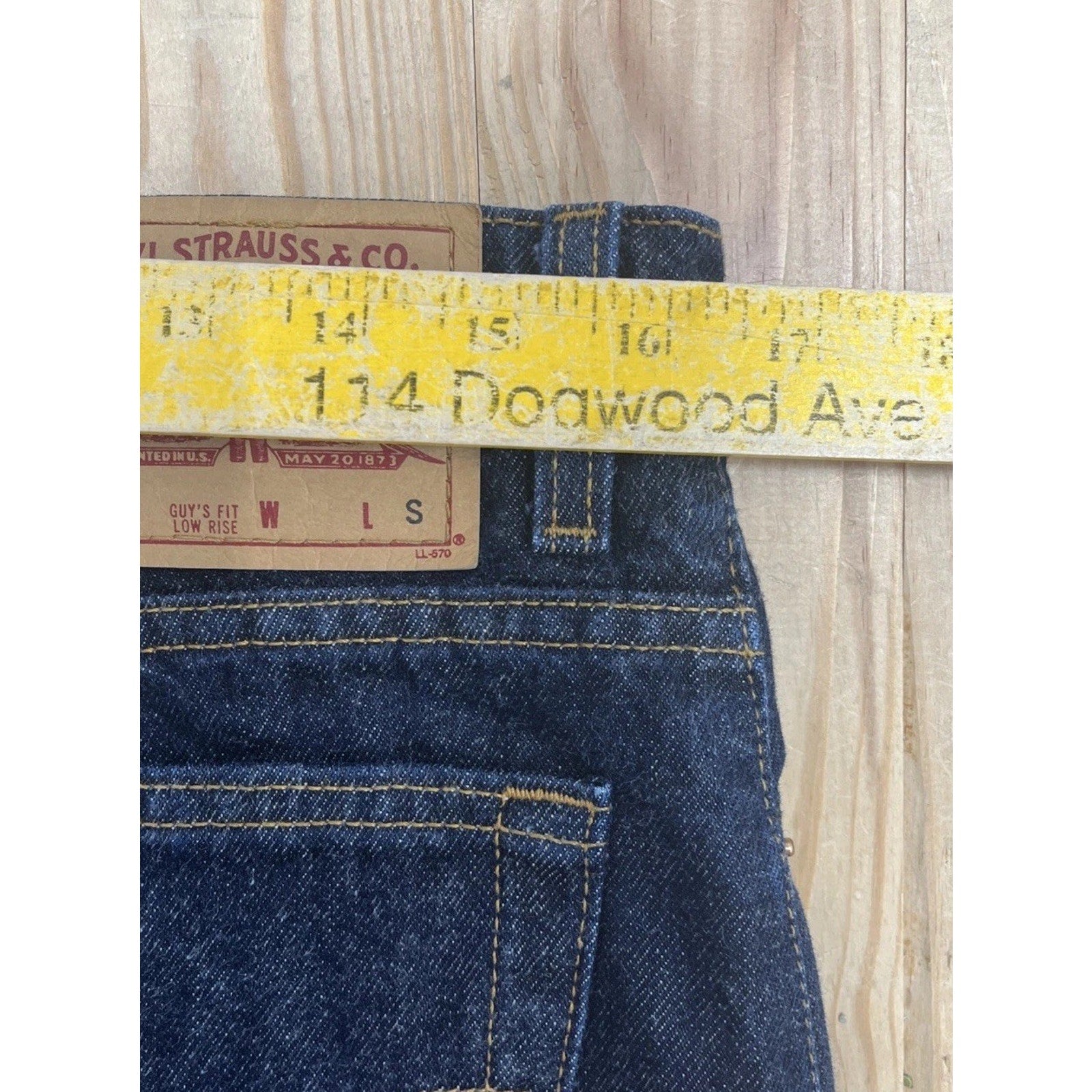 Vintage Levis 555 Mom Jeans Womens 13 Low Rise Guy's Fit Blue USA 90s 31x30