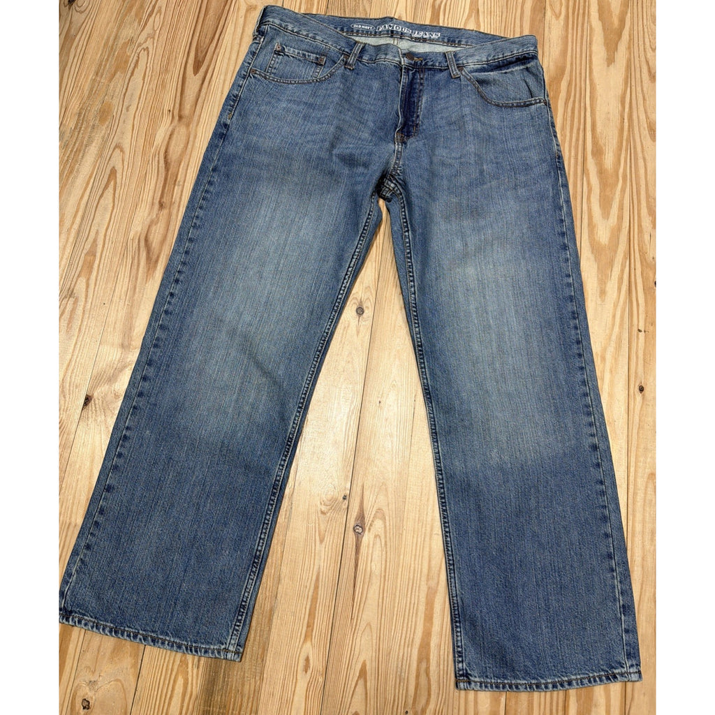 Mens Old Navy Famous Straight Droit Recto Blue Denim Jeans Size 38x30