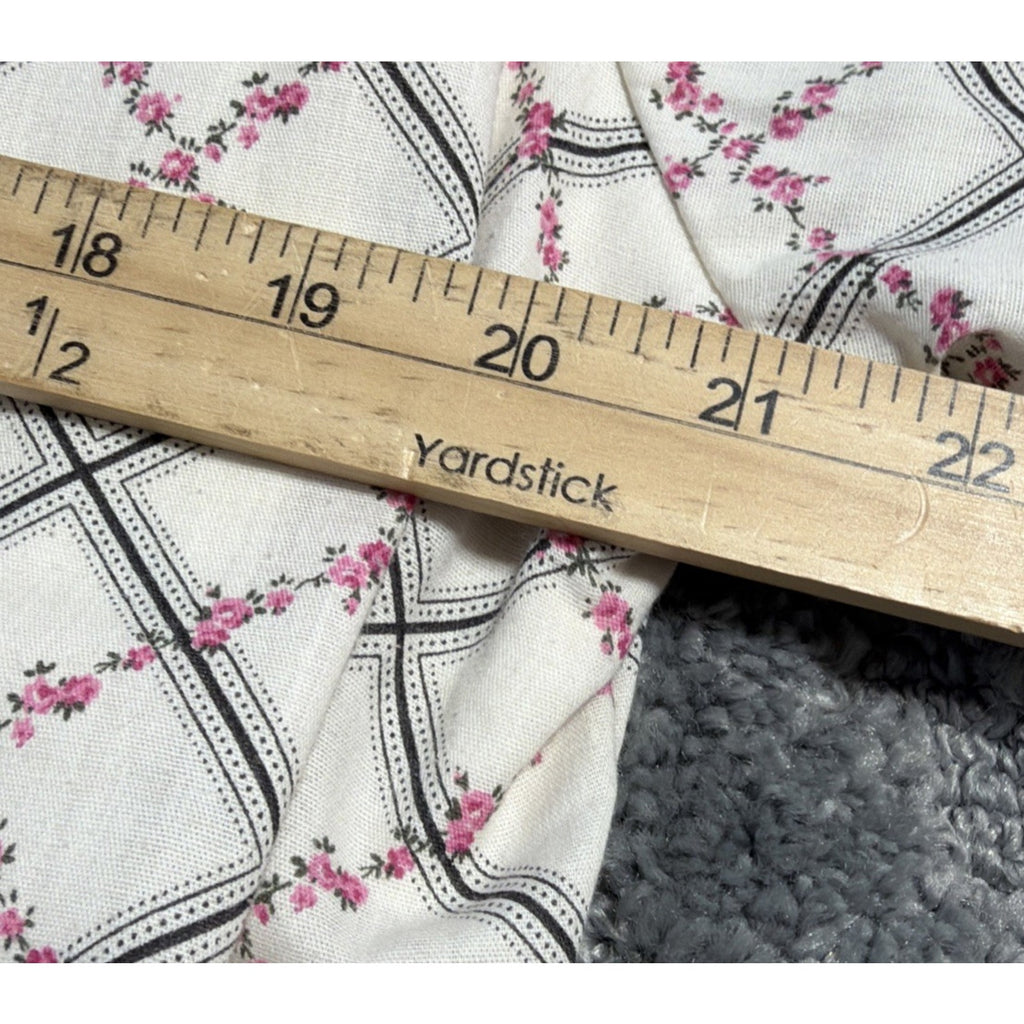 Paradise Bay Vintage Beige WOMENS SZ XL Floral Button Short Sleeve Made USA