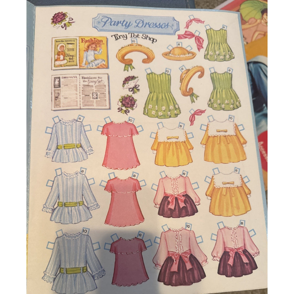 Vintage 1969 Whitman Tiny Tot Shop Paper Dolls Kathy Lawrence UNCUT Complete