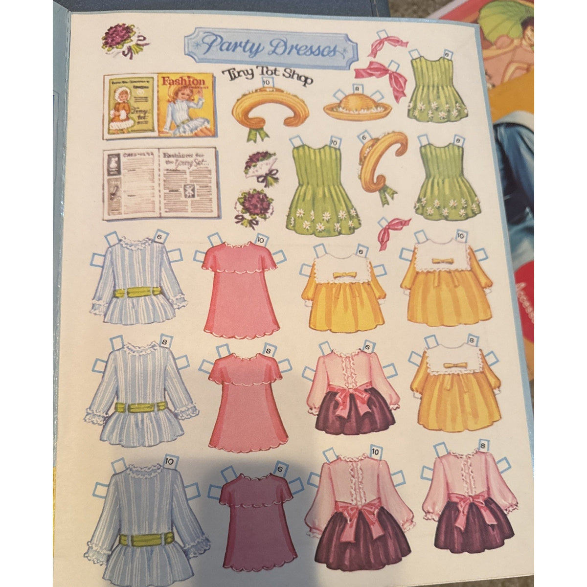 Vintage 1969 Whitman Tiny Tot Shop Paper Dolls Kathy Lawrence UNCUT Complete