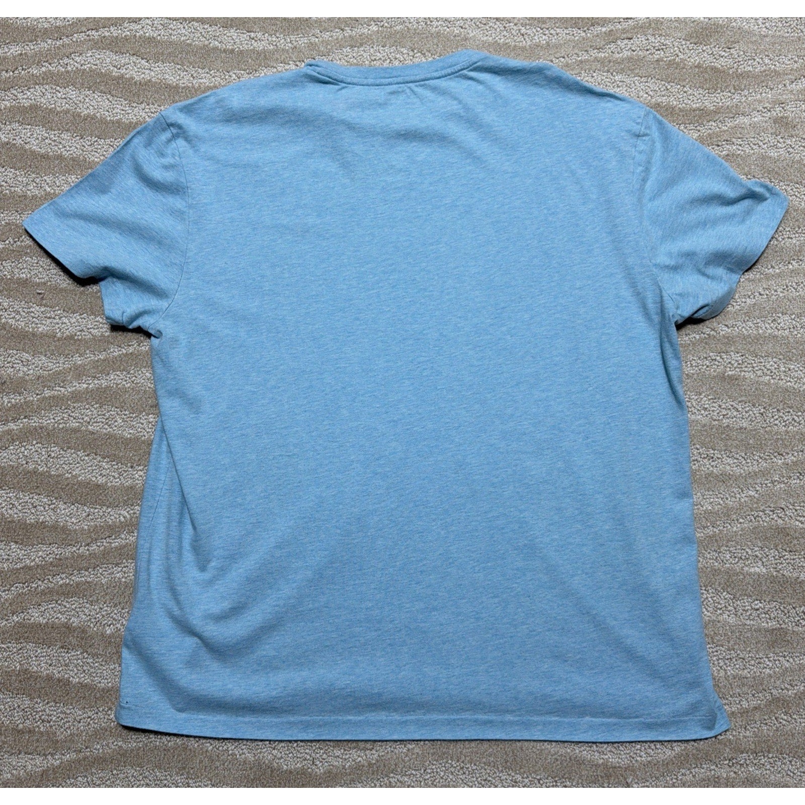 Polo Ralph Lauren Classic Fit Blue Cotton Crew Neck Men's L Short Sleeve T-Shirt