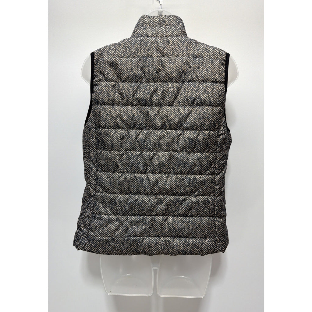 Rafaella Sport Women's Size M Herringbone Pattern Quilted Puffer Vest Zip Up