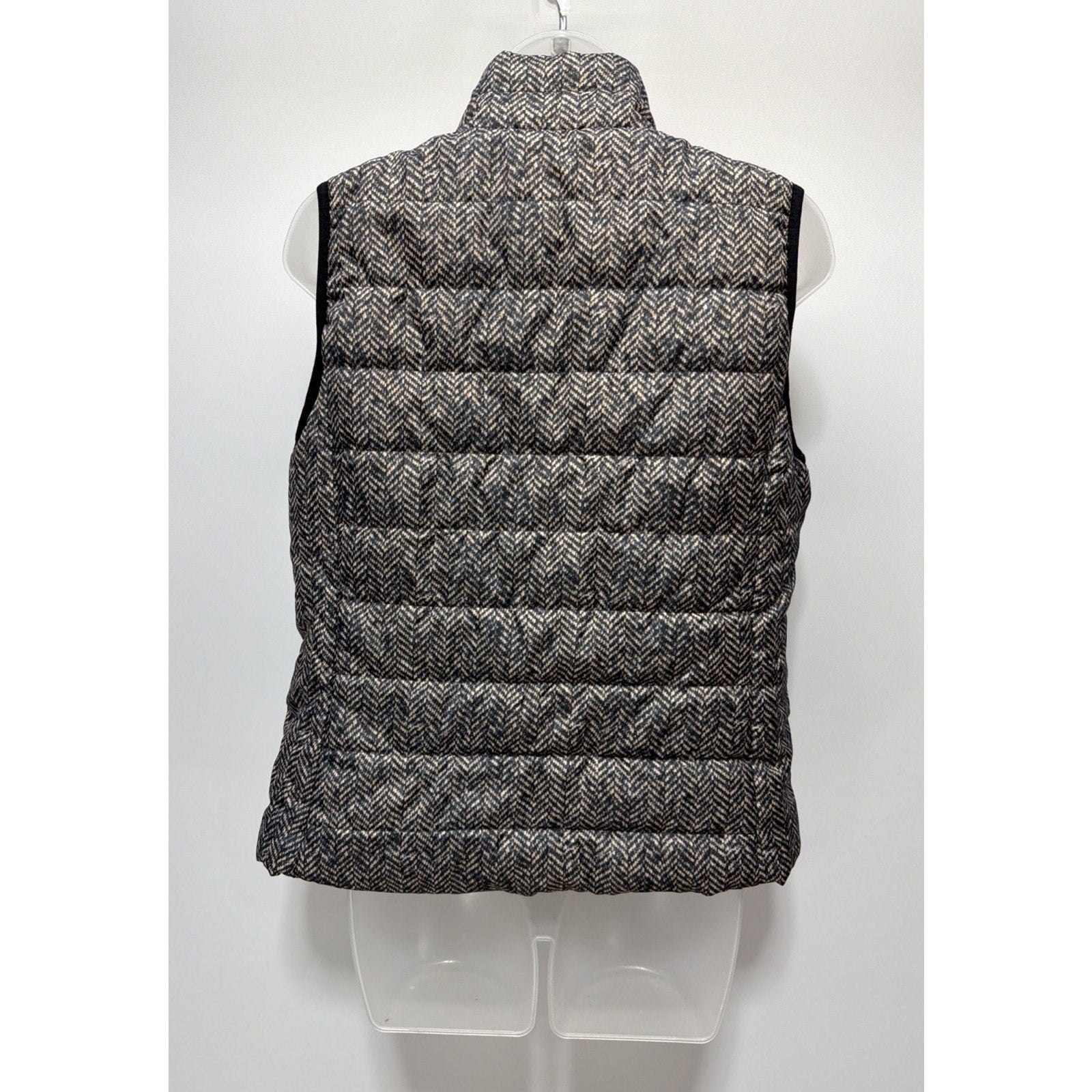 Rafaella Sport Women's Size M Herringbone Pattern Quilted Puffer Vest Zip Up