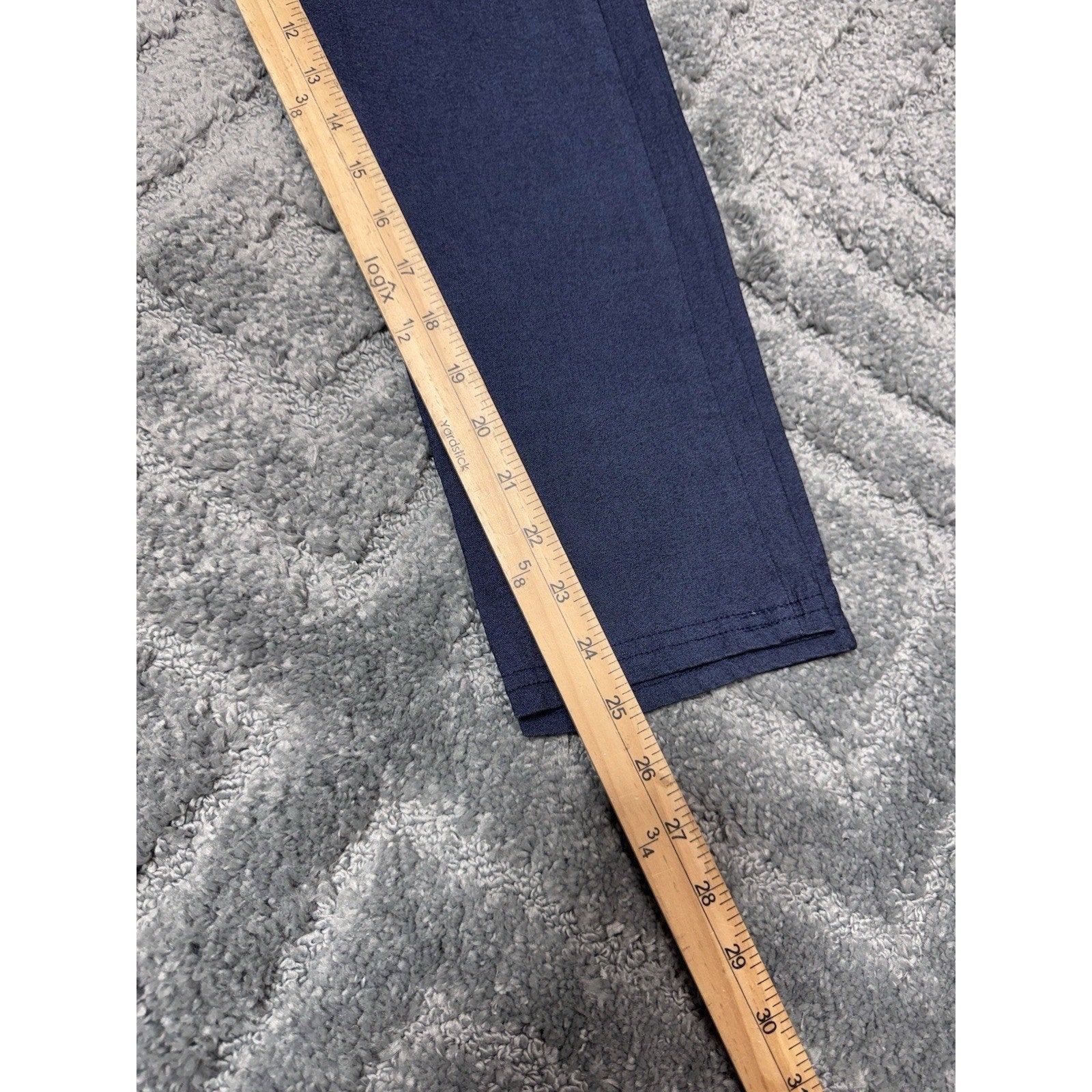 Popana Blue Stretch Comfort Casual Elastic Waist Cropped Women’s Size Large