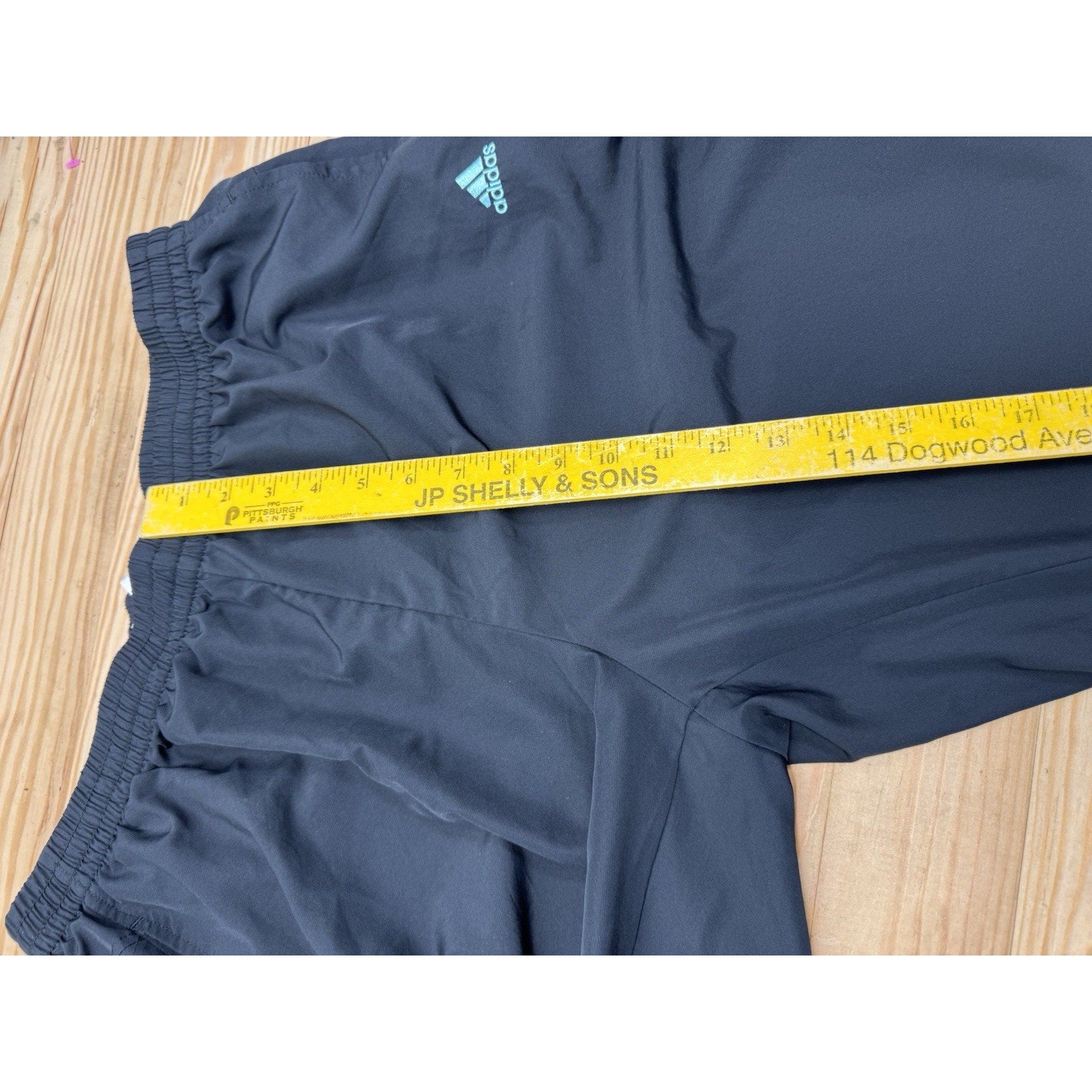 Adidas Y2K Baggy Track Pants Black Blue Striped Soccer Casual Men’s Size XL